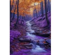 Landscape Diamond Art Kits Adults, Diamond Painting Tree Crystal Art Kits for Adults Kids DIY 5D Round Full Drill Gem Dots Embroidery Paintings Crafts Picture for Beginners, Room Decor 35x50cm 2k-199