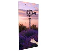 Landscape Diamond Art Kits Adults, Lavender Diamond Painting Kit with Square Full Drill, DIY Crystal Art, Cross Stitch Painting Set for Christmas Gifts, Autumn Decorations, Room Decor 250x100cm B-45