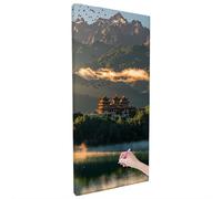 Landscape Diamond Art Kits Adults, Mountain Diamond Painting Kit with Square Full Drill, DIY Crystal Art, Cross Stitch Painting Set for Christmas Gifts, Autumn Decorations, Room Decor 250x100cm B-75