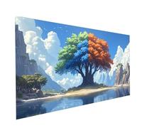 Landscape Diamond Art Kits Adults, Tree Diamond Painting Kit, Square Full Drill Paint by Numbers for Adults 12 x 24In, Crystal Art Rhinestones Embroidery Cross Stitch Artwork, Room Decor Model-15234