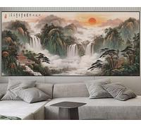 Landscape Diamond Art Kits for Adults 31X63 Inch,Large Diamond Painting Japan Canvas Crystal Art and Crafts Adults DIY Hobbies Kits,5D Full Gem Drill Pictures for Home Wall Decor,Gifts for Women S244