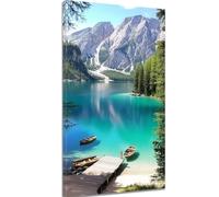 Landscape Diamond Art Lake Diamond Painting Craft Kits for Kids and Adults, 5d Full Crystal Art Hobbies for Adults Women Embroidery Cross Stitch Canvas Painting, Home Wall Decor Gifts 90x180 cm c-1083