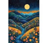 Landscape Diamond Art, Pattern Moon Diamond Painting Kits for Adults 5D DIY Full Square Drill Gem Crystal Art Kits Crafts for Adults, Bedroom Decor, Room Decor, Gifts for Women 20x28 Inch -bby25078H