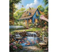 Landscape Diamond Art Rural Diamond Painting Kits for Adults Beginners, 5D DIY Paint by Numbers for Adults, Square Drill Dimond Painting with Accessories, Room Decor, Gifts for Women 24x32 inch Y-6