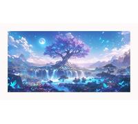 Landscape Diamond Art Tree Of Life Diamond Painting 100x200cm Crystal Gem Art, 8 Year Old Girl DIY 5D Rhinestone Embroidery Cross Stitch Kit, Mosaic Canvas Crafts for Adults UK for Home Decor sjke-536