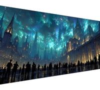 Landscape Diamond Painting Architecture Diamond Art Kits Adults Beginners DIY 5D Round Drill Round Gem Crystal Art Rhinestone Embroidery Paintings Crafts Picture Kits for Home Wall Decor 40x80cm v7-a2