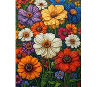 Landscape Diamond Painting Flower Diamond Art Kits Adults Beginners DIY 5D Full Drill Round Gem Crystal Art Rhinestone Embroidery Paintings Crafts Picture Kits for Home Wall Decor Gift 80x110cm a1-75