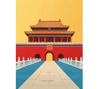 Landscape Diamond Painting Forbidden City Diamond Art Kits Adults Beginners DIY 5D Full Drill Square Gem Crystal Art Rhinestone Embroidery Paintings Crafts for Home Wall Decor Gifts 30x40cm w1-253