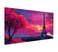 Landscape Diamond Painting Kit for Adults, Large Diamond Art for Adults Sunset Pattern with Square Full Drill, Crystal Art and Crafts for Beginners, Autumn Home Decor, Gifts for Women 220x100cm Q-16