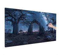 Landscape Diamond Painting Kit for Beginners, Large Diamond Arts and Crafts for Adults 200x80cm, DIY Crystal Art Starry Night, Gem Art and Hobbies for Adults Women, Christmas Decorations, Gifts Q-65