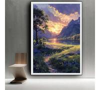 Landscape Diamond Painting Kits for Adults Beginners, Spring Diamond Art Kits for Kids, 5D Full Drill Crystal Rhinestone Sequin Art and Crafts for Adults for Home Decor, Gift for Women, Teens 0z-123