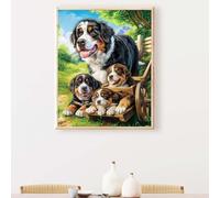 Landscape Diamond Painting Red Diamond Art Accessories 5D Round Full Drill Sequin Art Cross Canvas Painting Pictures Kits for Adults Beginners for LIiving Room Decor Gifts 32×40in/80x100cm PJY9 7-J
