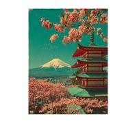 landscape Diamond Painting Set for Adults and Children, Mount Fuji DIY Square Full Drill 5D Diamond Art Painting Crystal Art Embroidery Cross Stitch Crafts for Home Wall Decoration 24x32 inch KSWF265