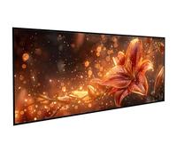 Landscape Diamont Painting Lily Diamond Art Accessories 5D Round Full Drill Gem Art Cross Canvas Painting Pictures Kits for Adults Beginners for LIiving Room Wall Decor, Gifts 40x80cm PJY9 Y-O