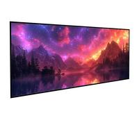Landscape Diamont Painting Mountains Diamond Art Accessories 5D Round Full Drill Gem Cross Canvas Painting Pictures Kits for Adults Beginners for LIiving Room Wall Decor, Gifts 36x72in PJY9 6-J