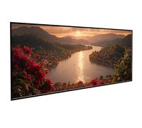 Landscape Diamont Painting River Diamond Art Accessories 5D Round Full Drill Gem Cross Canvas Painting Pictures Kits for Adults Beginners for LIiving Room Wall Decor, Gifts (24x48 inch) PJY9 9-2