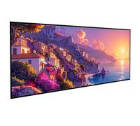 Landscape Diamont Painting Small Town Diamond Art Accessories 5D Round Full Drill Gem Art Cross Canvas Painting Pictures Kits for Adults Beginners for LIiving Room Wall Decor, Gifts 40x80cm PJY9 T-8