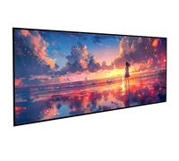 Landscape Diamont Painting Woman Diamond Art Accessories 5D Round Full Drill Gem Cross Canvas Painting Pictures Kits for Adults Beginners for LIiving Room Wall Decor, Gifts 28x56 inch PJY9 U-K