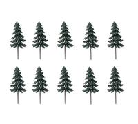 Landscape Diorama Supplies,10Pcs Cedar Tree Green Scenery Landscape Model Cedar Trees Train Track Building Model Layout Prop 8.5cm