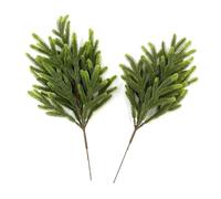 Landscape Diorama Supplies,2Pcs Artificial Hanging Plant Pine Tree Branch for Christmas Tree Garland Wreath Wedding New Year Home Table Setting 50cm