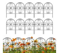 Landscape Fencing Set - Metal Garden Barrier Panels, Outdoor Yard Divider | 10-Piece Lightweight Rustproof Edging with Easy Installation, Animal Border Fence for Pets Rabbits Patio Lawn Use