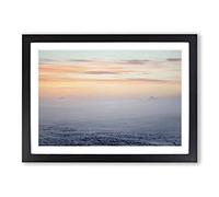Landscape Fog in The Dawn Vol.2 Framed Print | A2 Oak Framed Wall Art | Ready to Hang | Modern Nature Picture | Living Room Bedroom Lounge Office