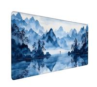 Landscape Gaming Mouse Mat, Plant Mouse Pad Large 24x12in, Desk Mat with Non-Slip Rubber Base, Gaming Accessories, Stitched Edge Design XL Mousepad, Desk Pad, for Office, Computer Accessories, Z-5433