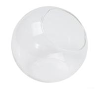 Landscape Glass Vase with Open Mouth for Succulent Plants and Terrarium Container Flower Pots, Clear Borosilicate Glass Balls with Hole for Home Garden and Party Decorations (A)