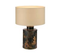 Landscape Hand Painted Table Lamp black