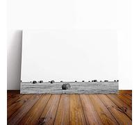Landscape Hay Bales on a Field (1) Canvas Print | Gallery Wrapped 30mm Frame Wall Art | 30x20 inches | Ready to Hang | Modern Landscape Picture | Living Room Bedroom Lounge Office