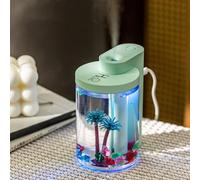 Landscape Humidifier with Changing Light and Adjustable Mist, Whisper Quiet Operation, Auto Shut Off for Use in Multiple Indoor Environments (Green)