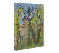 Landscape In Saint Bernard By Suzanne Valadon Classic Painting Canvas Wall Art Print Ready to Hang, Framed Picture for Living Room Bedroom Home Office Décor, 24x16 Inch (60x40 cm)