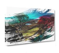 Landscape Isle of Skye Scotland 5 V2 Canvas Print | Gallery Wrapped 30mm Frame Wall Art | 30x20 inches | Ready to Hang | Modern Landscape Picture | Living Room Bedroom Lounge Office