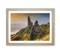 Landscape Isle of Skye Scotland 6 Modern Framed Print | A3 Oak Framed Wall Art | Ready to Hang | Modern Nature Picture | Living Room Bedroom Lounge Office