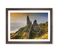 Landscape Isle of Skye Scotland 6 Modern Framed Print | A3 Walnut Framed Wall Art | Ready to Hang | Modern Nature Picture | Living Room Bedroom Lounge Office