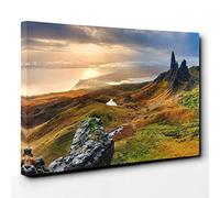 Landscape Isle of Skye Scotland Vol.2 Canvas Print | Gallery Wrapped 30mm Frame Wall Art | 30x20 inches | Ready to Hang | Modern Landscape Picture | Living Room Bedroom Lounge Office