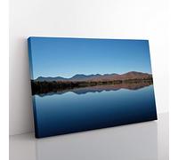 Landscape Jerico Lake New Hampshire USA Modern Canvas Wall Art Print Ready to Hang, Framed Picture for Living Room Bedroom Home Office Décor, 60x40 cm (24x16 Inch)