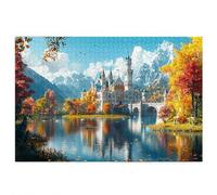 Landscape Jigsaw Puzzles for Adults 1000, 1000 piece Jigsaw Puzzles for Adults, Challenging Wooden Jigsaws Puzzle for The Whole for Women, Puzzle for Home Decor, Gifts for Women, Theme: Castle B-48