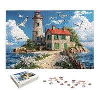 Landscape Jigsaw Puzzles for Adults 1500, 1500 Piece Jigsaw Puzzles for Adults, Lighthouse Jigsaws with Exquisite Packaging Box, Impossible Puzzle for Home Decor, Gifts for Women, Gifts for Men, -7099