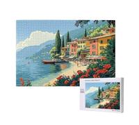 Landscape Jigsaw Puzzles for Adults 1500, Italy Puzzles for Adults Wooden, Funny/Difficult/Impossible/Challenging Decompression Games, As a Birthday and Holiday Decor Gift for Women and Men M-2