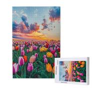 Landscape Jigsaw Puzzles for Adults 2000 Tulip Puzzles for Adults Wooden, Funny/Difficult/Impossible/Challenging Decompression Games, As a Birthday for Women and Men ML-1296