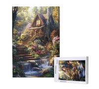 Landscape Jigsaw Puzzles for Adults 300 Garden Puzzles for Adults Wooden, Funny/Difficult/Impossible/Challenging Decompression Games, As a Birthday for Women and Men ML-664