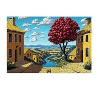 Landscape Jigsaw Puzzles for Adults 4000, 4000 piece Jigsaw Puzzles for Adults, Challenging Wooden Jigsaws Puzzle for The Whole for Women, Puzzle for Home Decor, Gifts for Men, Theme: Small Town D-60