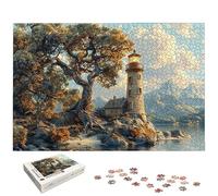 Landscape Jigsaw Puzzles for Adults 4000, 4000 Piece Jigsaw Puzzles for Adults, Lighthouse Jigsaws with Exquisite Packaging Box, Impossible Puzzle for Home Decor, Gifts for Women, Gifts for Men, -5893
