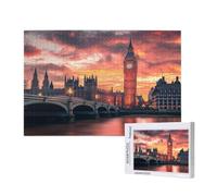 Landscape Jigsaw Puzzles for Adults 500 London Puzzles for Adults Wooden, Funny/Difficult/Impossible/Challenging Decompression Games, As a Birthday for Women and Men ML-360
