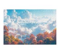 Landscape Jigsaw Puzzles for Adults 5000, 5000 Piece Jigsaw Puzzles for Adults, 156.5x105.5cm Hard Impossible Wooden Puzzle, Challenging Game for the Whole Family, Home Decor, Theme: (Cloud), -7643