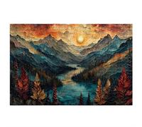 Landscape Jigsaw Puzzles for Adults 5000, 5000 piece Jigsaw Puzzles for Adults, Challenging Wooden Jigsaws Puzzle for The Whole for Women, Puzzle for Home Decor, Gifts for Women, Theme: Mountain A-96