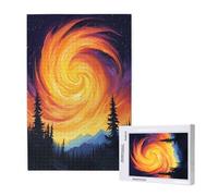 Landscape Jigsaw Puzzles for Adults 5000 Aurora Puzzles for Adults Wooden, Funny/Difficult/Impossible/Challenging Decompression Games, As a Birthday for Women and Men ML-1270