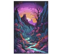 Landscape Jigsaw Puzzles for Adults & Kids 1000 Piece Wooden Puzzle Precise Interlocking Educational Game Challenge Toy 78×53cm