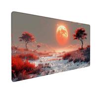 Landscape Large Mouse Mat 700x300x3mm, Tree Extended Mouse Pad with Stitched Edges, Gaming Mousepad with Soft Smooth Surface, Desk Mat for Desk Accessories and Office Accessories, Gifts for Men 3-2613
